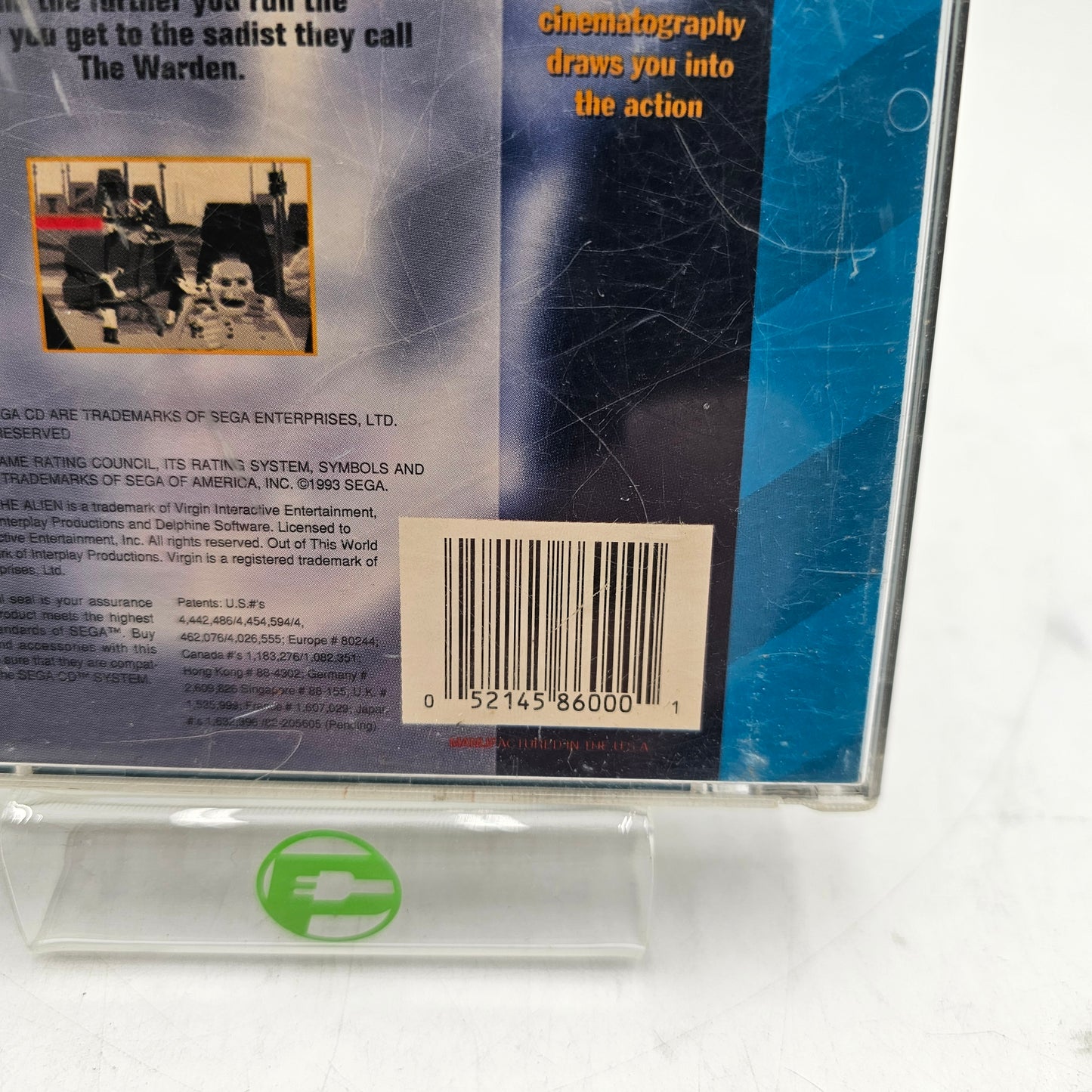 Sega CD Game Heart of the Alien Out of This World Parts 1 and 2