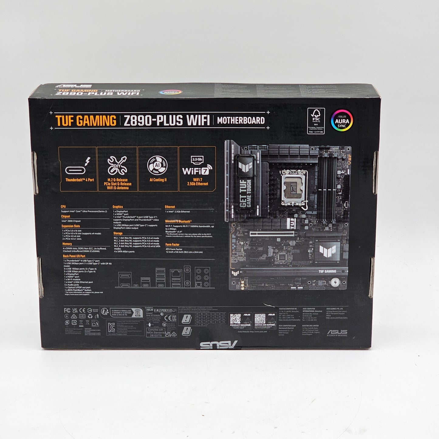 New ASUS TUF Gaming Z890PLUS WiFi Motherboard