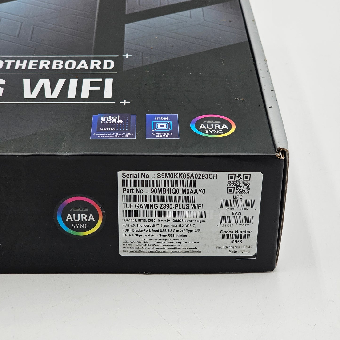 New ASUS TUF Gaming Z890PLUS WiFi Motherboard