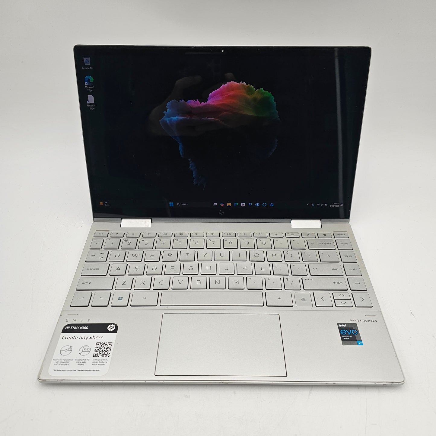 HP Envy x360 Intel Core i7-1195G7 8GB RAM 512GB Storage Silver