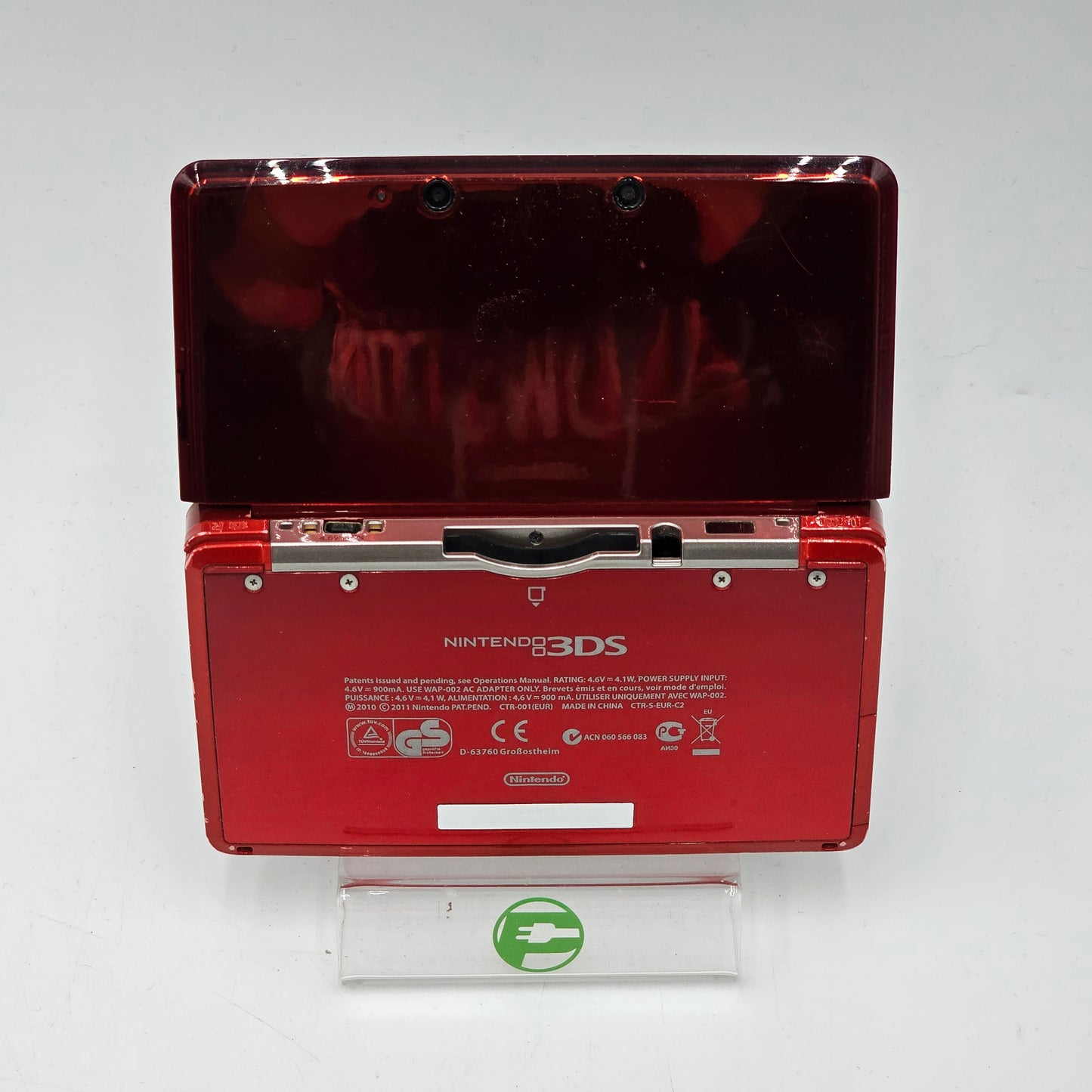 Nintendo 3DS Red with USB Mini to Capture Card Read
