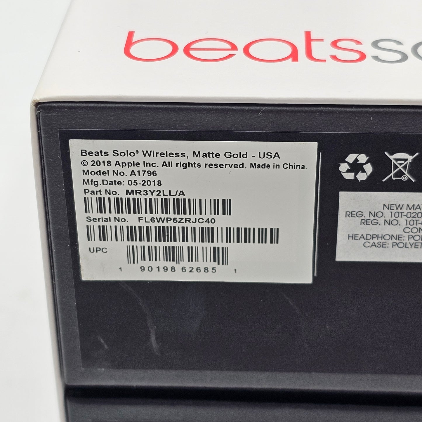 Beats Solo3 Wireless Headphones Matte Gold