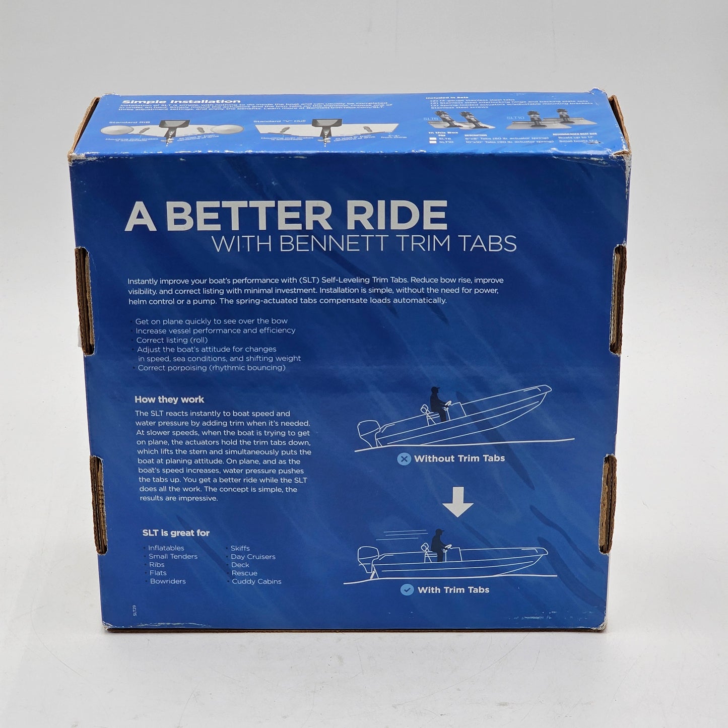 New Bennett Marine Self-Leveling Trim Tabs SLT6 SLT10