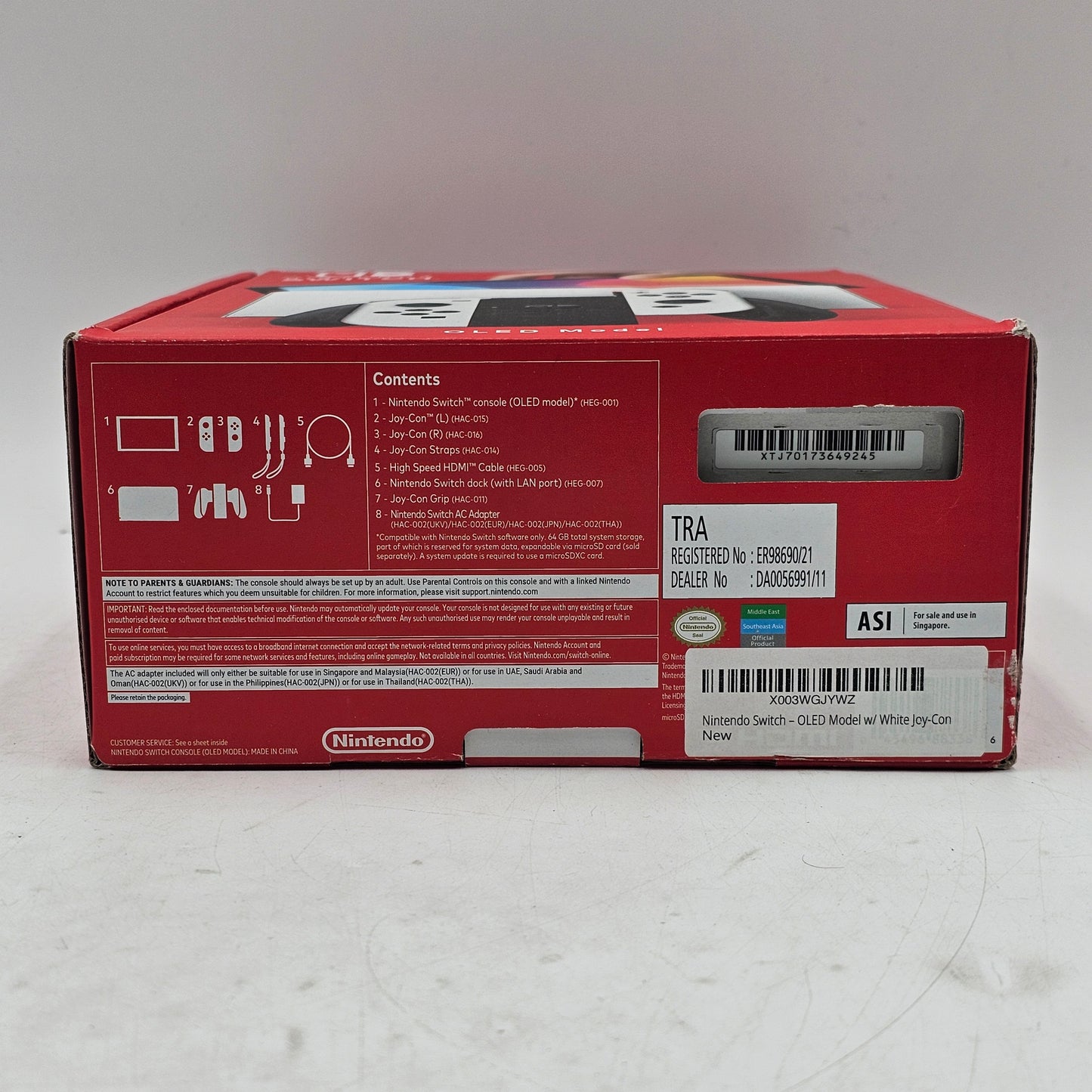 Nintendo Switch OLED Video Game Console HEG-001 White