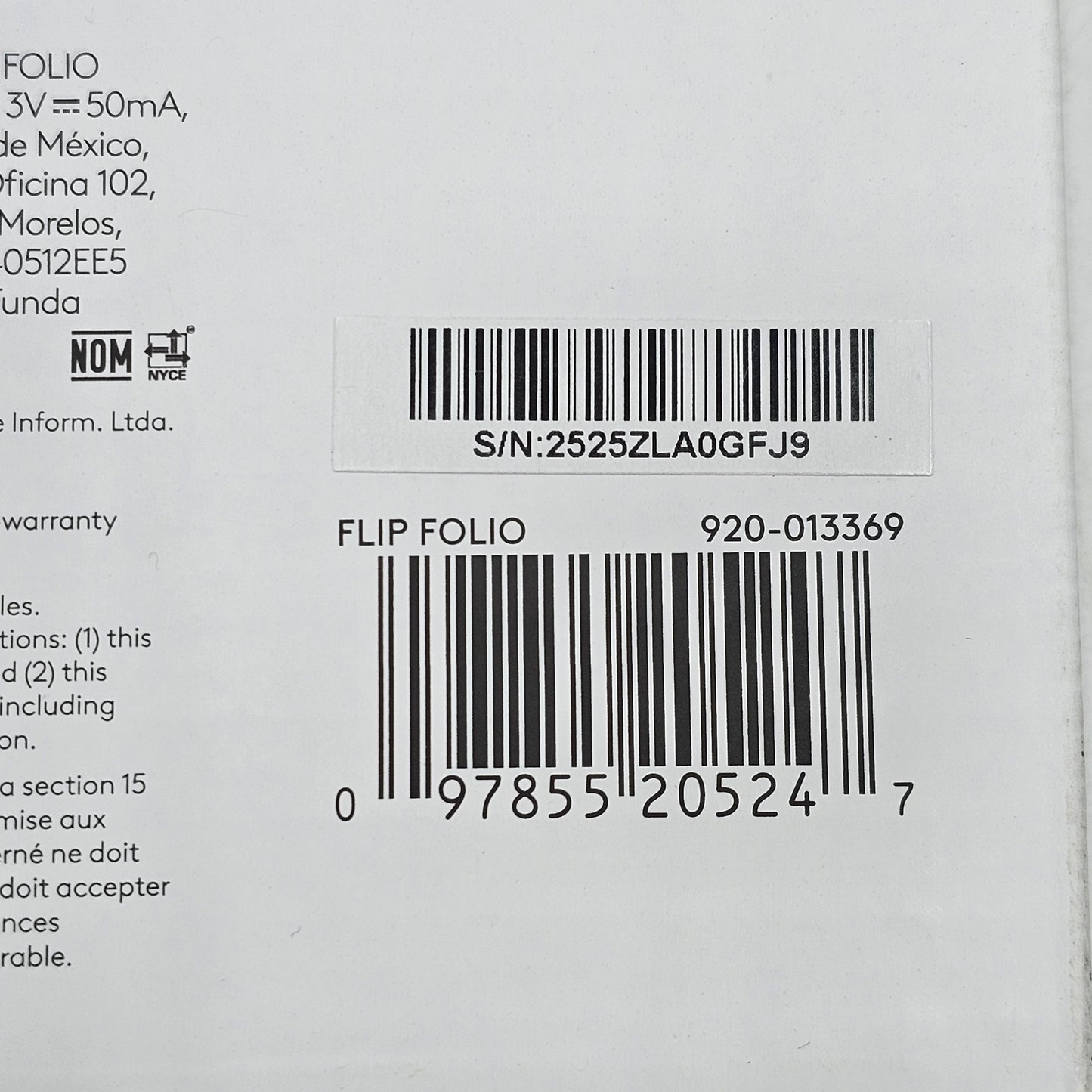 New Logitech Flip Folio Keyboard Case for iPad Pro 11-inch 920-013369