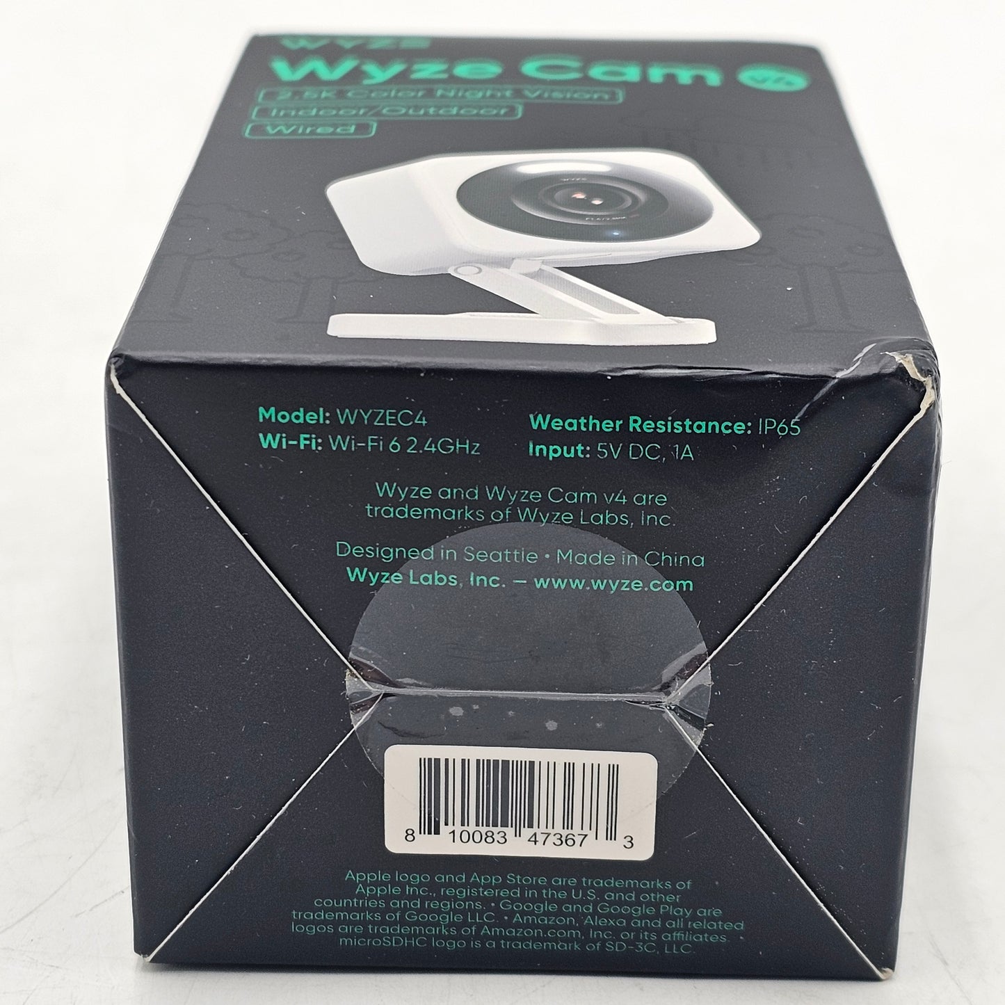 New Wyze v4 2K HD Wi-Fi Smart Home Security Camera WYZEC4