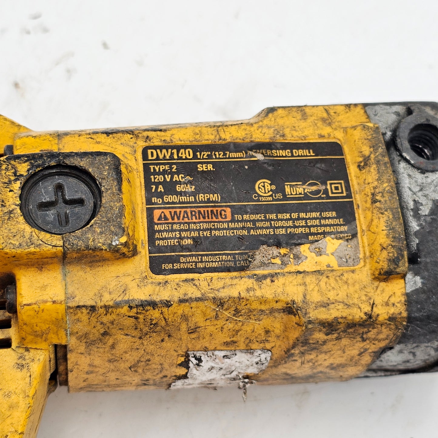 DeWalt DW140 120V 1/2" Reversing Drill
