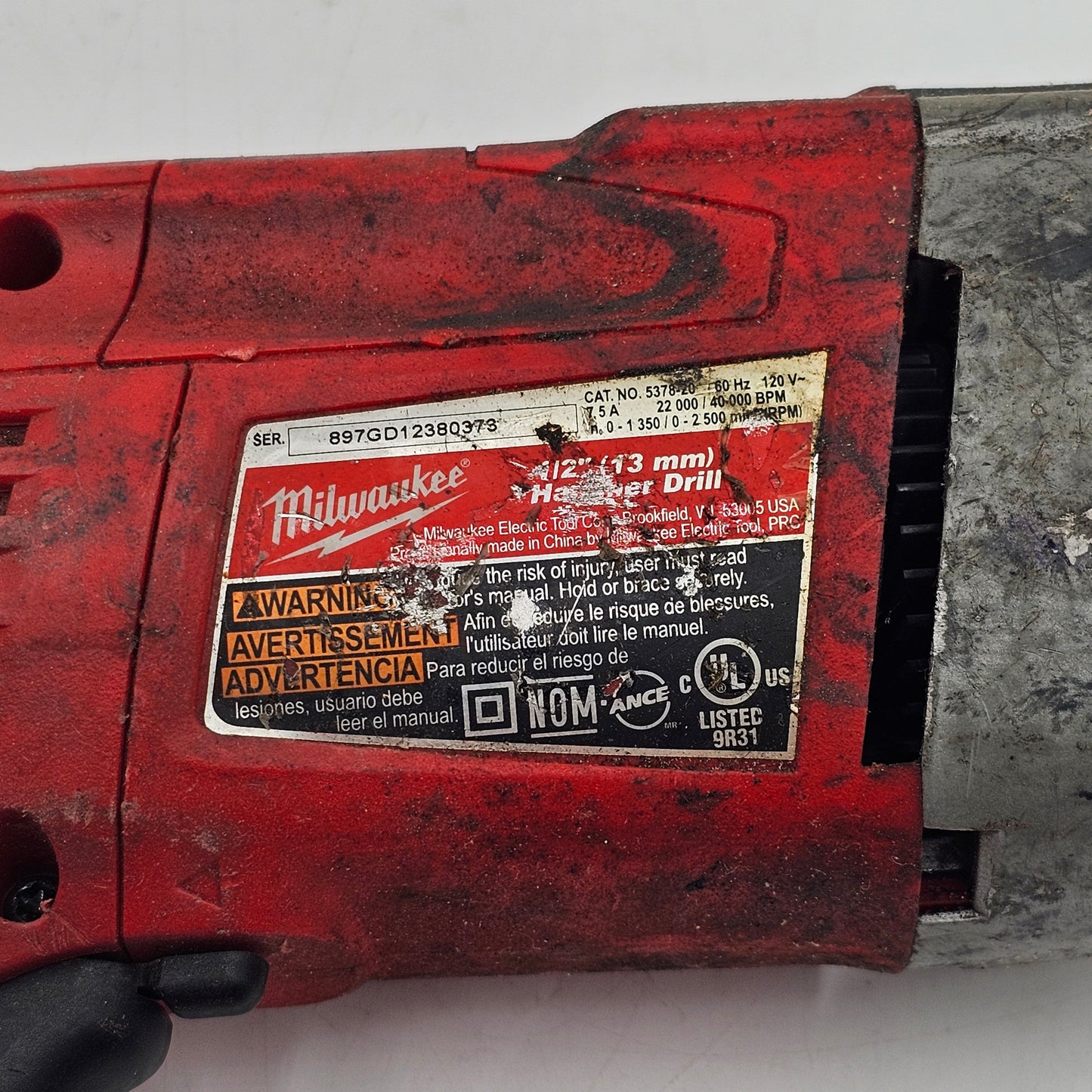 Milwaukee 5378-20 1/2" (13mm) Hammer Drill/Driver