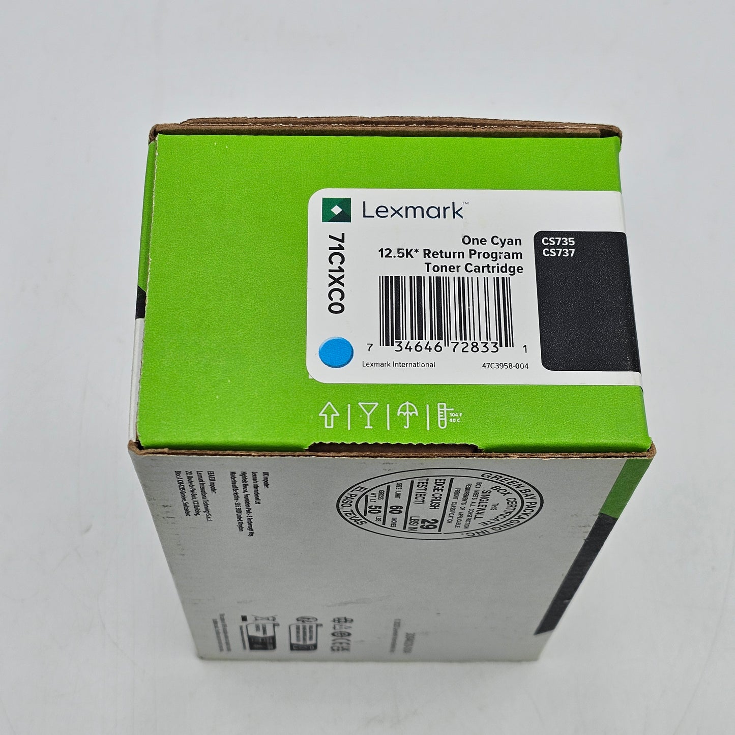 New Lexmark 71c1xc0 Cyan Toner Cartridge