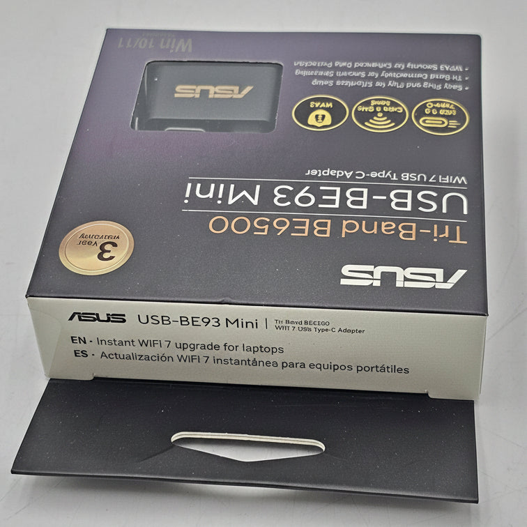 New ASUS Tri-Band WiFi 7 USB Type-C Adapter Mini USB-BE93