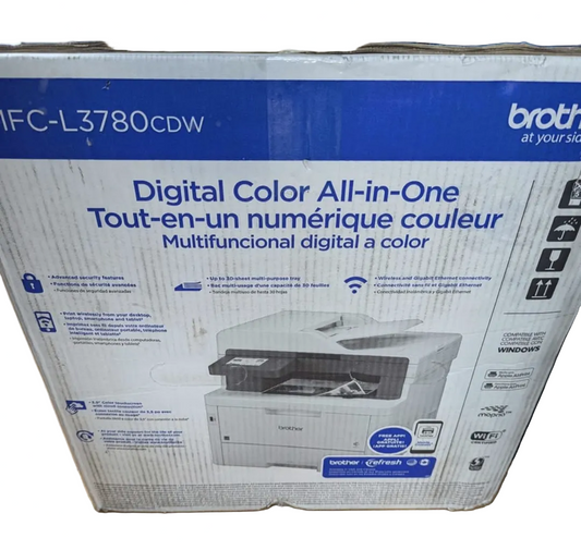 New BROTHER Digital Color All-in-One Printer MFC-L3780CDW