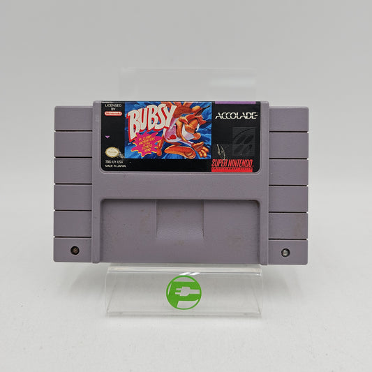 Nintendo Bubsy Claws Encounters of the Furred Kind SNES Video Game Cartridge
