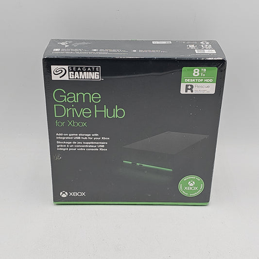 New SEAGATE Gaming Game Drive Hub 8TB Desktop HDD SRD0LF1