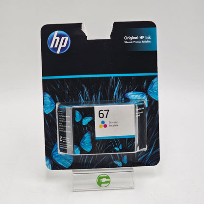 New HP 67 Tri Color Ink Cartridge 3YM55AN140