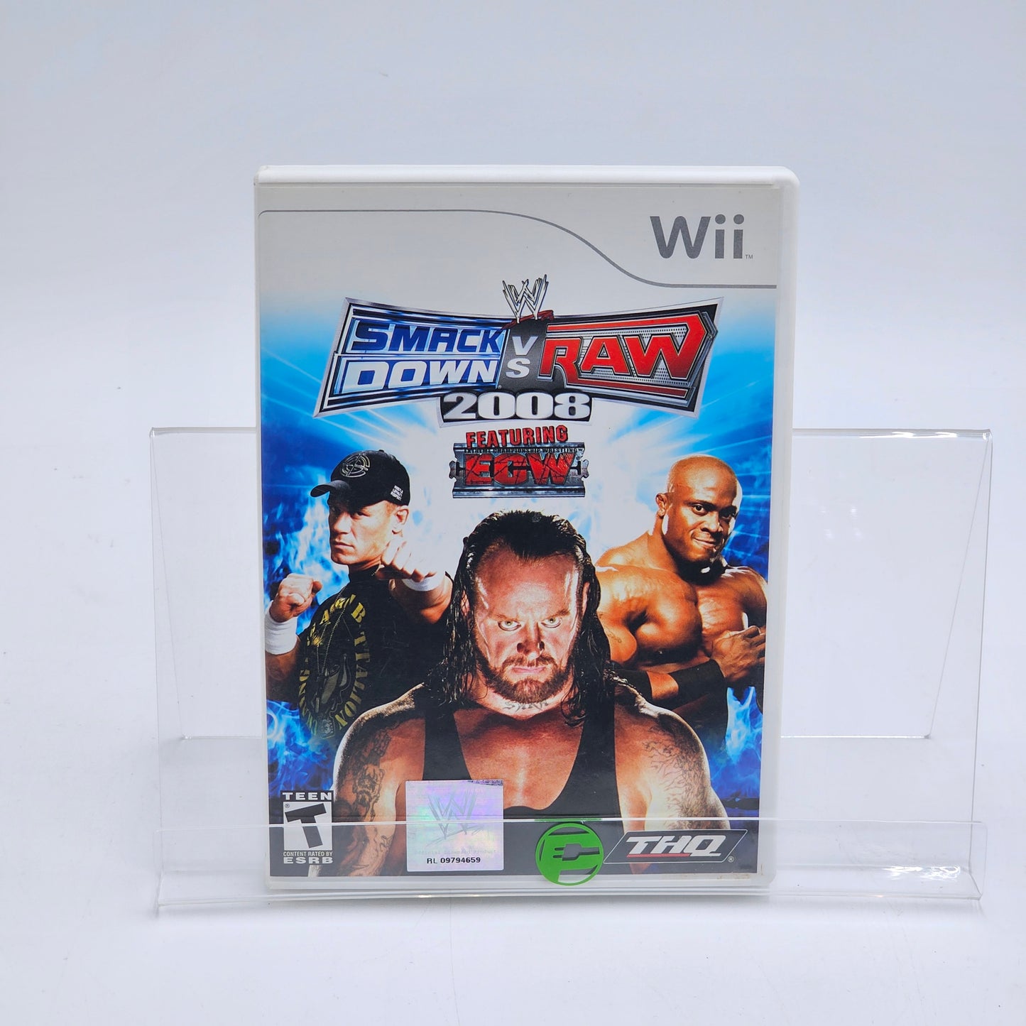 Nintendo Wii Smackdown vs Raw 2008 Video Game with Case