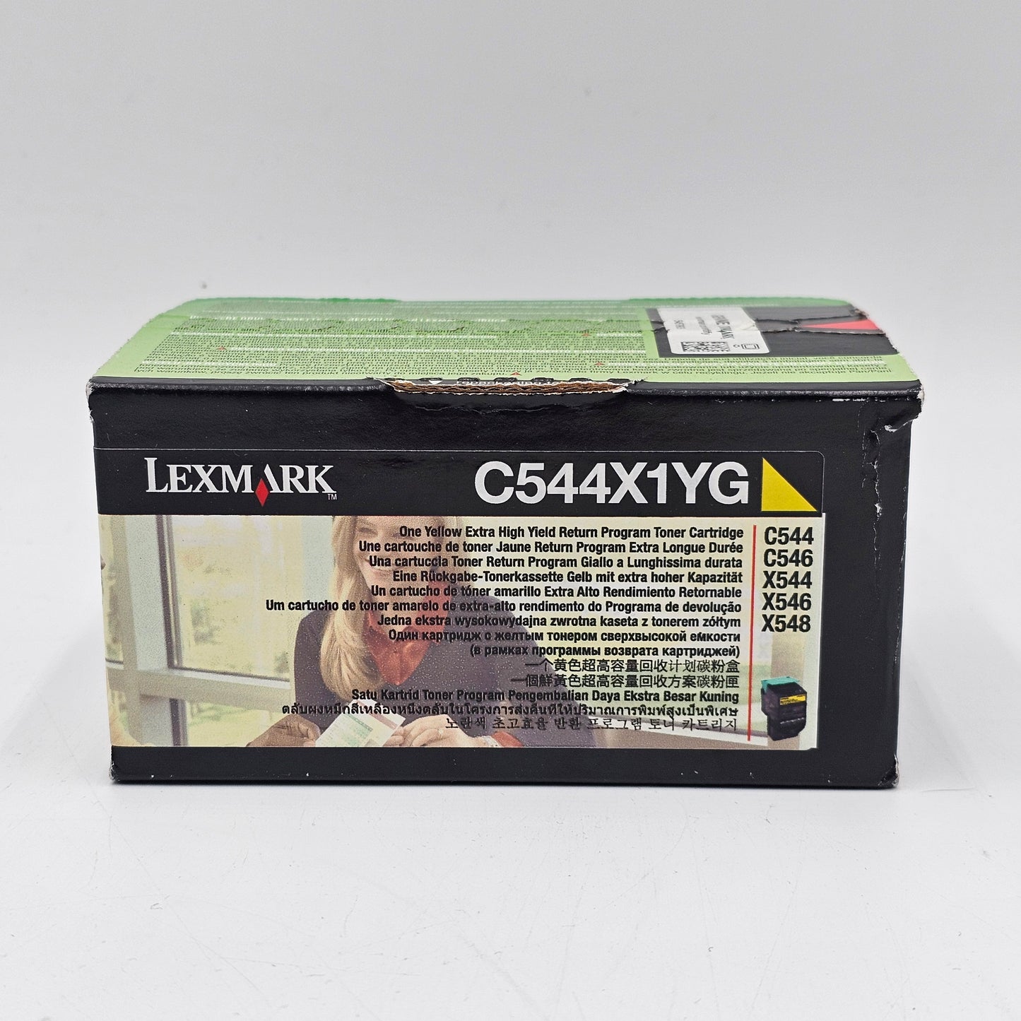 New Lexmark C544X1YG Yellow Extra High-Yield Return Program Toner Cartridge