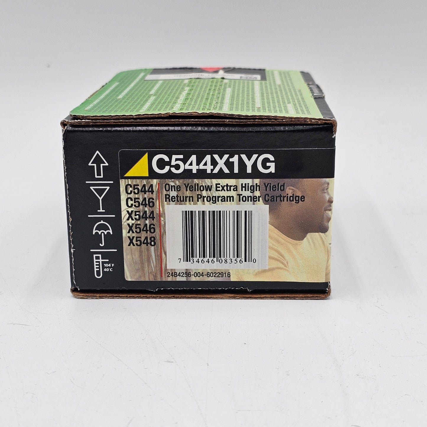 New Lexmark C544X1YG Yellow Extra High-Yield Return Program Toner Cartridge