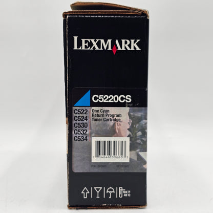 New Lexmark C5220CS Cyan Return Program Toner Ink Cartridge