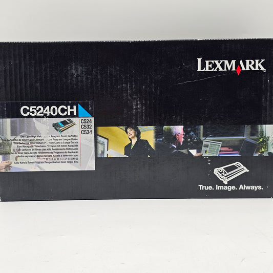 New Lexmark C5240CH High Yield Cyan Toner Ink Cartridge