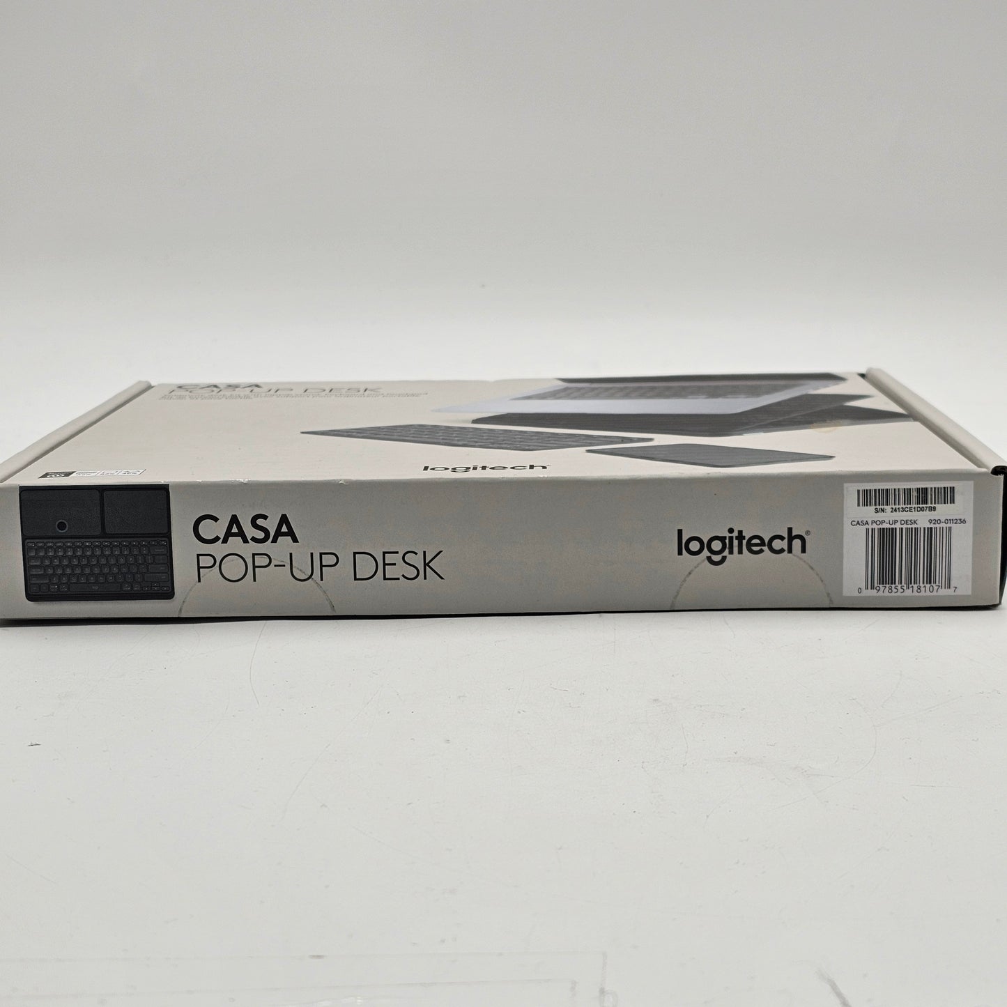 New Logitech Casa Pop-Up Desk Foldaway Kit Classic Chic 920-011236