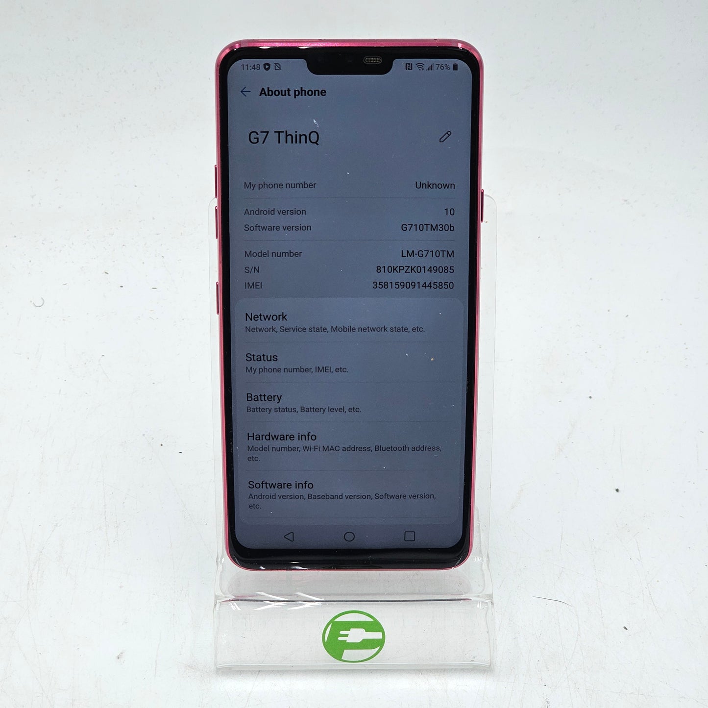 T-Mobile LG G7 ThinQ LM-G710TM Red