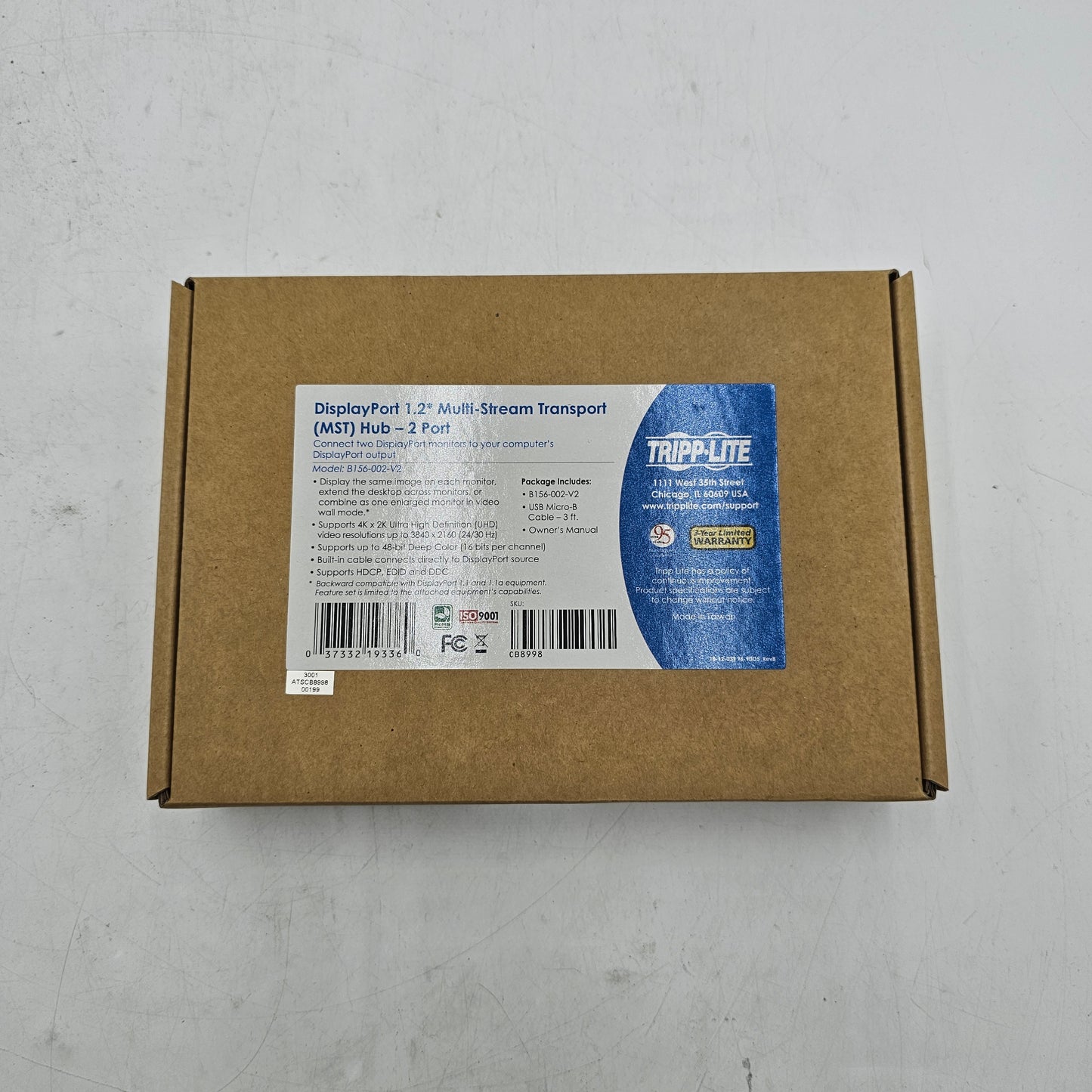 New TRIPP LITE 2 Port DisplayPort Multi Stream Transport