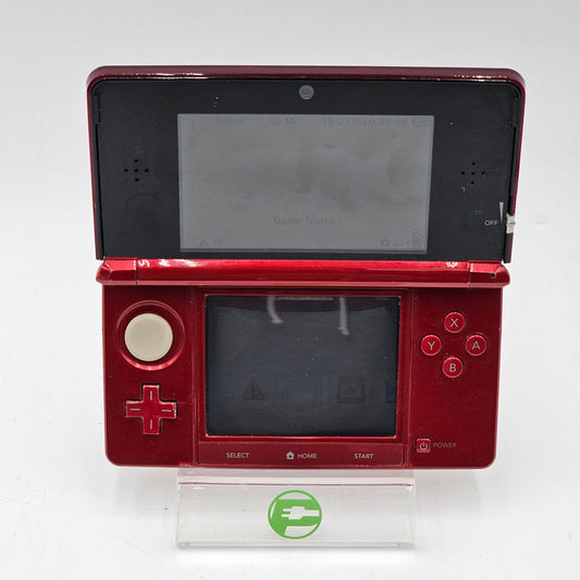 Nintendo 3DS Red with USB Mini to Capture Card Read