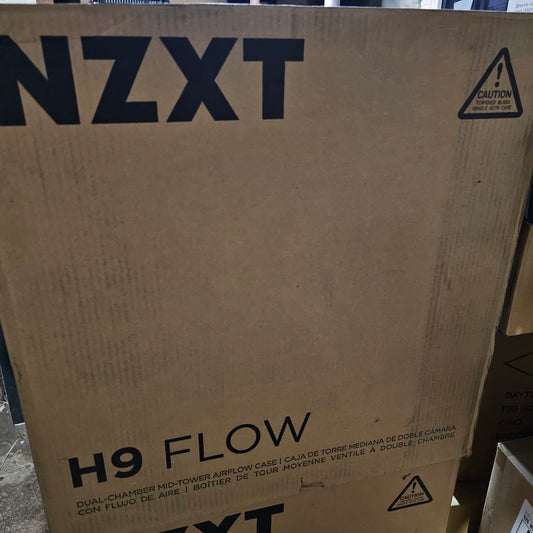 New NZXT H9 Flow ATX Mid Tower PC Case with Dual Chamber