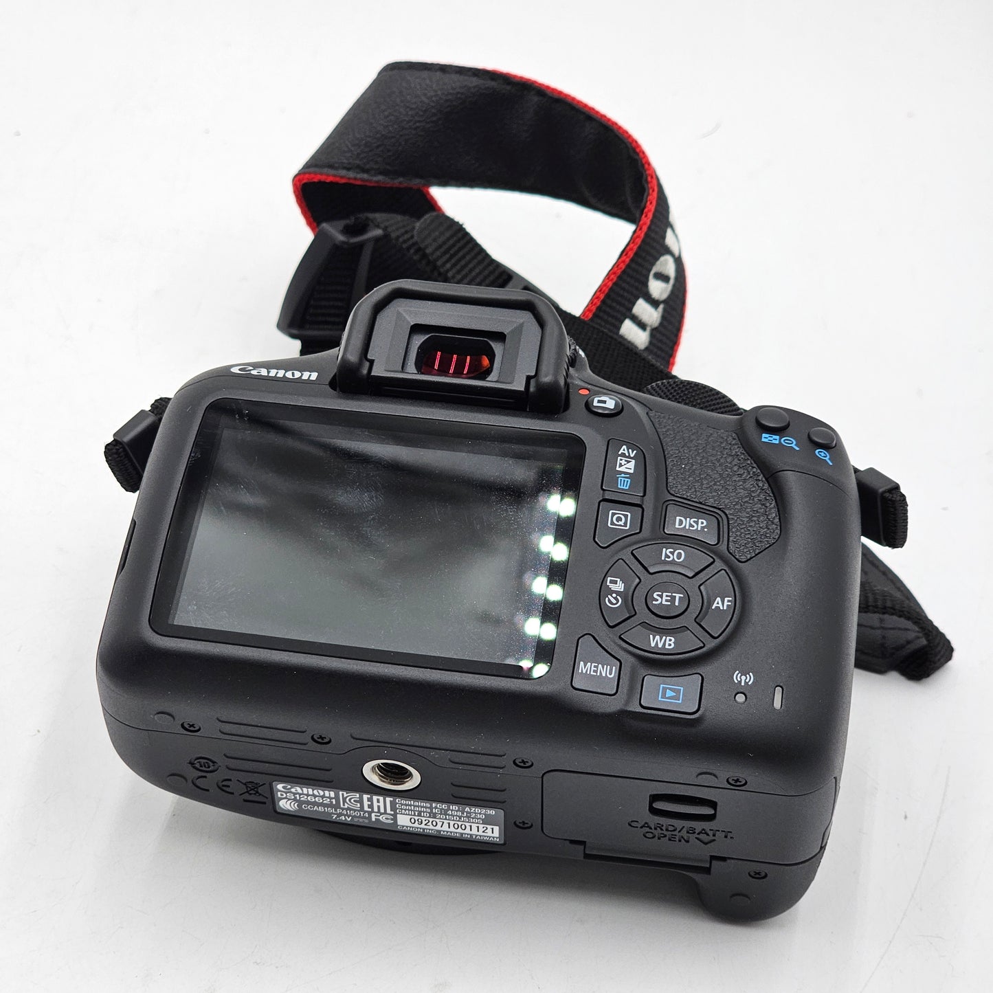 Canon EOS Rebel T6 with 18-55mm Lens Battery and Bag Black
