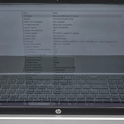 HP Pavilion Laptop 15-eg2153cl i5-1235U 16GB RAM 512GB SSD Silver