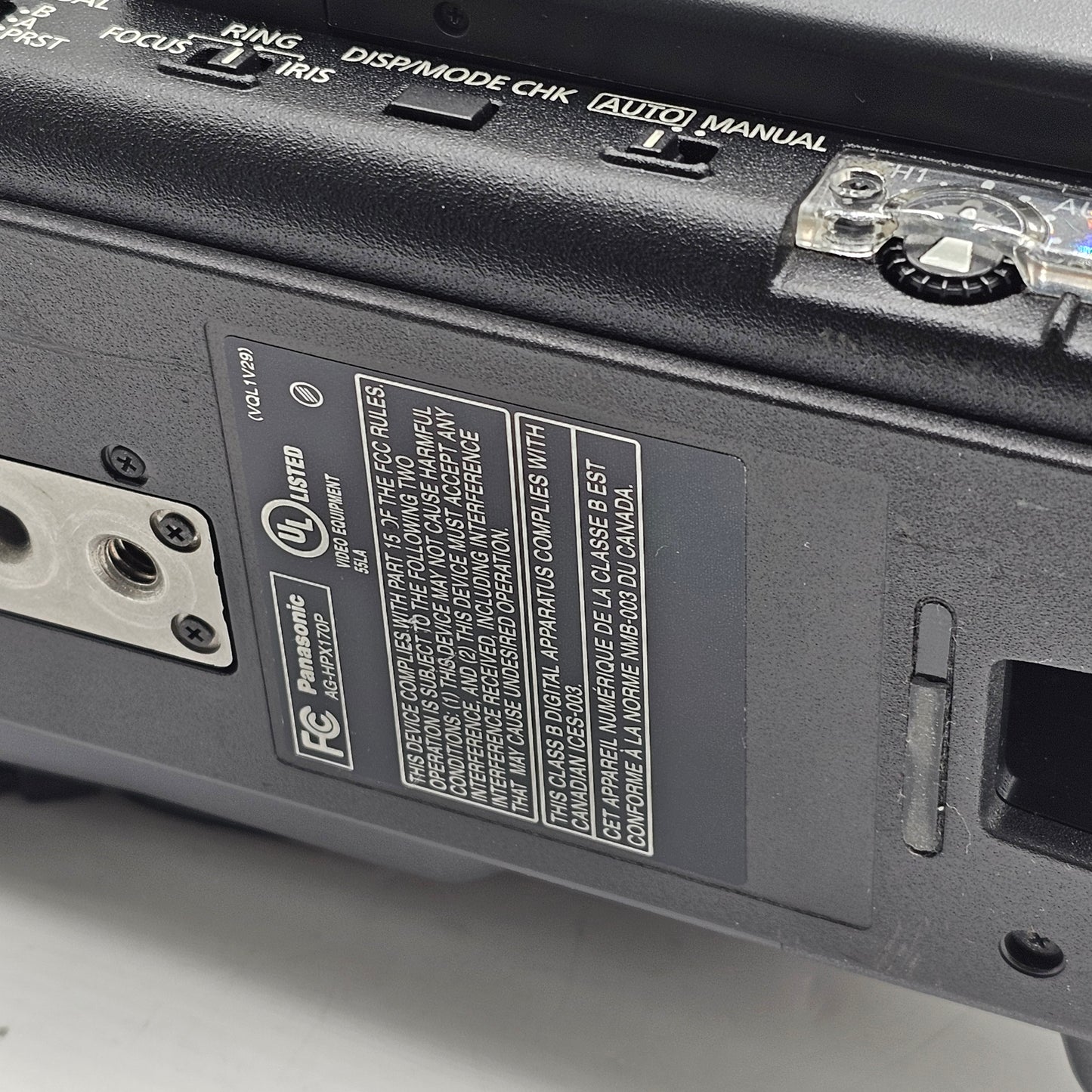 Panasonic AG-HPX170P P2HD Camcorder Solid-State