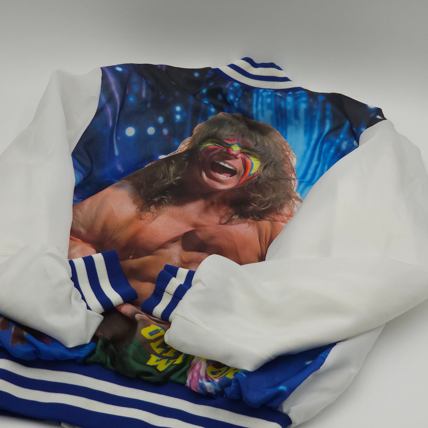 New Xpres Wear 1989 WWF Warrior Jacket LG Snap