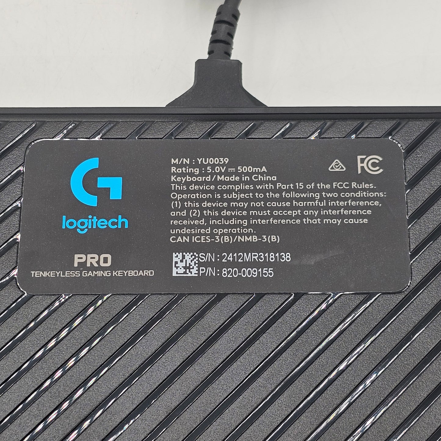 Logitech Pro TKL YU0039 Gaming Keyboard Black