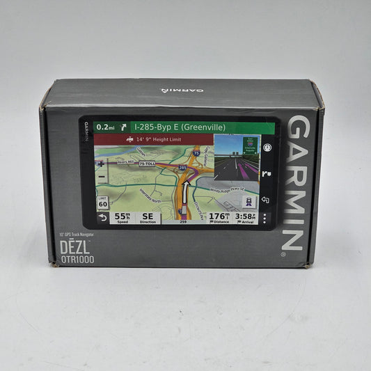 New Open Box Garmin DEZL 10" GPS Truck Navigator OTR1000