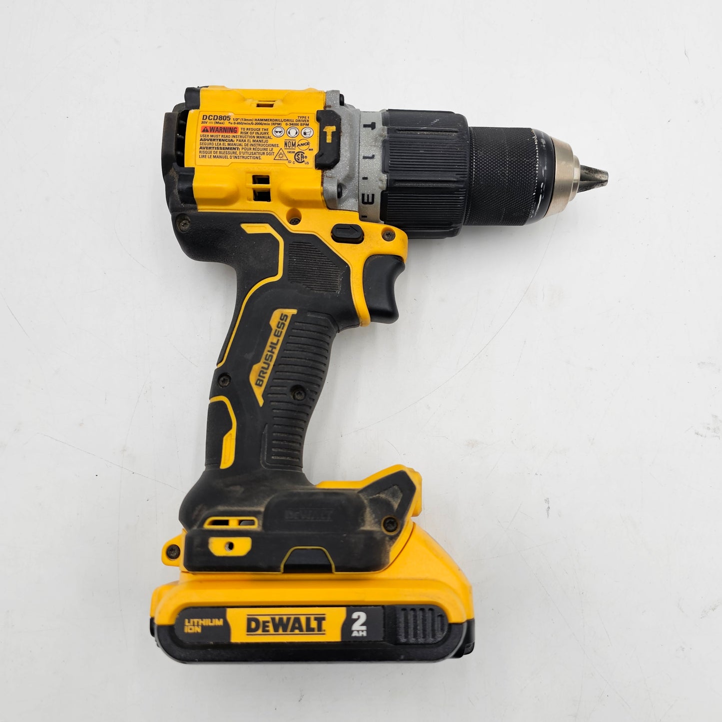 DeWalt 20V Max XR Brushless 1/2 in. Hammer Drill/Driver DCD805