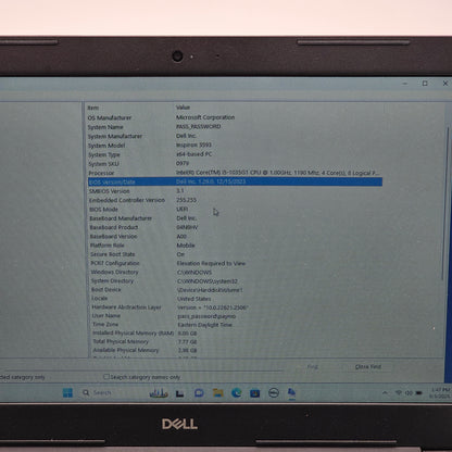 DELL Inspiron 15 3000 15.6" i3-5005U 2.0GHz 4GB RAM 500GB SSD