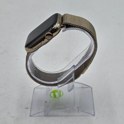 Unlocked Apple Watch Series 7 45MM Gold Stainless Steel Gold MKHG3LLA