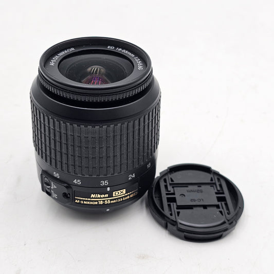 Nikon Standard DX AF-S Nikkor G ED Camera Lens 18-55mm f/3.5-5.6