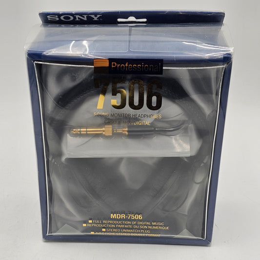 New Sony Headphones Studio Monitor MDR-7506