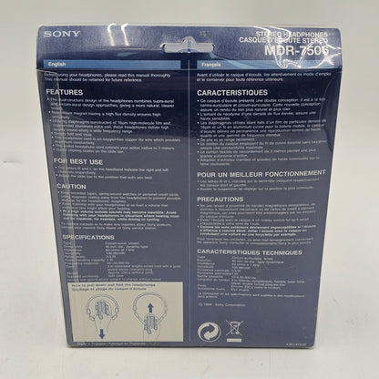 New Sony Headphones Studio Monitor MDR-7506