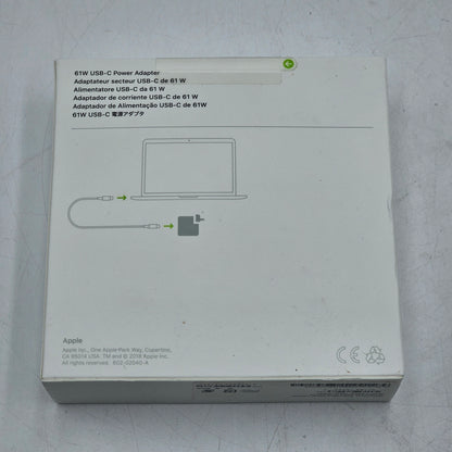New Apple USB-C 61w Power Adapter MRW22LL/A