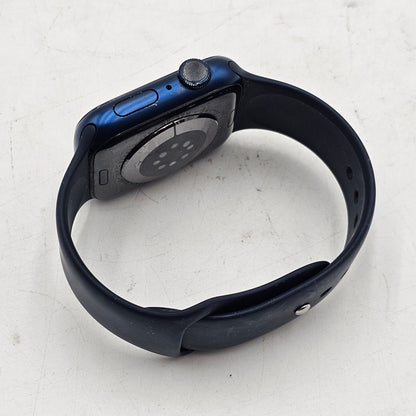 GPS Only Apple Watch Series 6 44MM Blue Aluminum Midnight Sport Band A2292