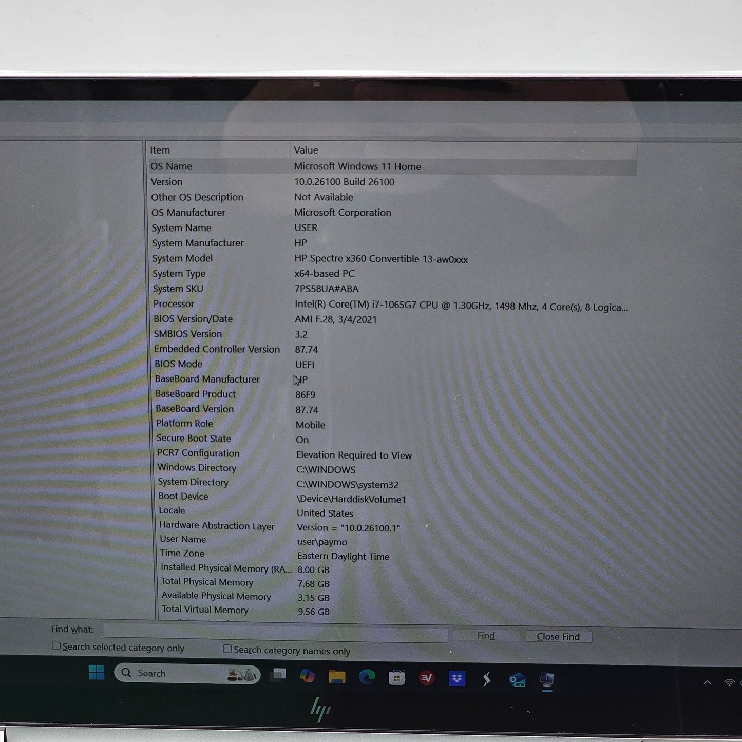 HP Pavilion x360 13-AW0013DX 13.3" i7-1065G7 1.3GHz 8GB RAM 512GB SSD