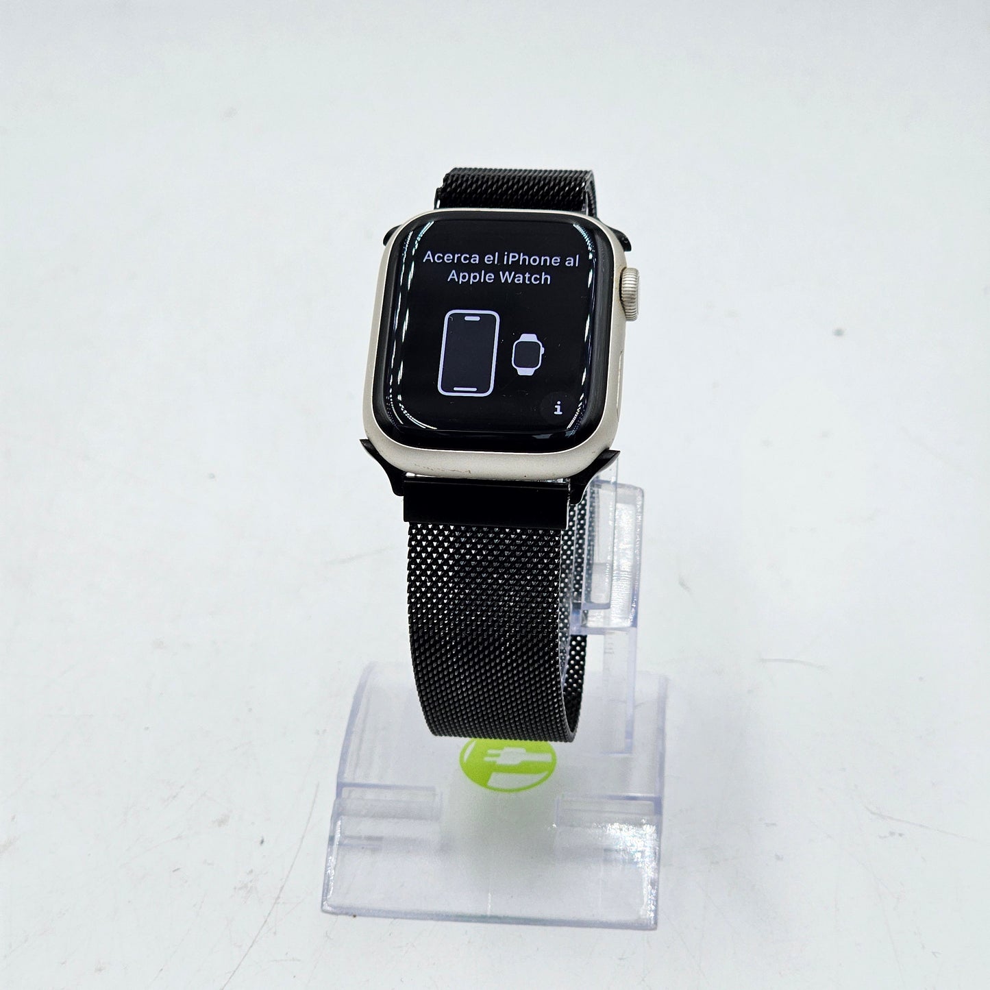 GPS Only Apple Watch Series 8 41MM Black Aluminum Midnight Nylon Band