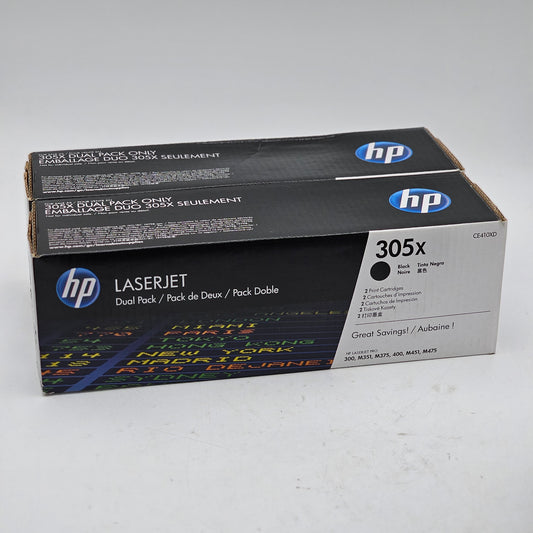 New HP Duo 2 Pack Toner Cartridge 305X