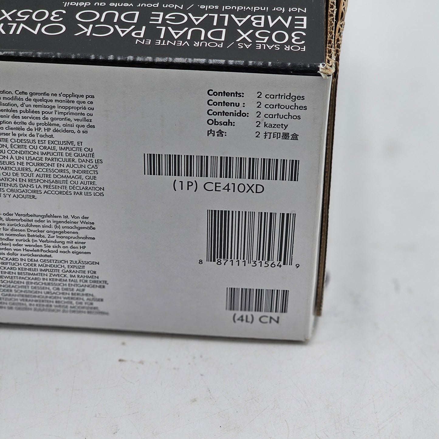 New HP Duo 2 Pack Toner Cartridge 305X