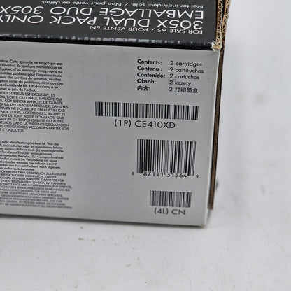 New HP Duo 2 Pack Toner Cartridge 305X