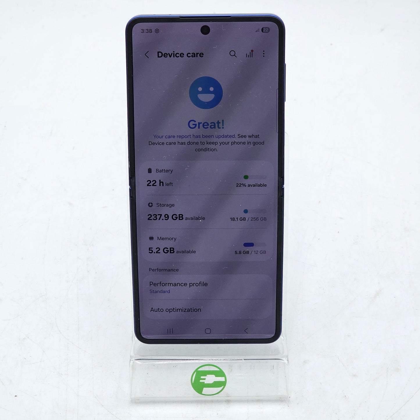 Unlocked Samsung Galaxy Flip7 12GB RAM 256GB SM-F766U1 Aura Blue