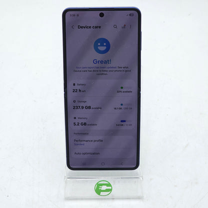 Unlocked Samsung Galaxy Flip7 12GB RAM 256GB SM-F766U1 Aura Blue