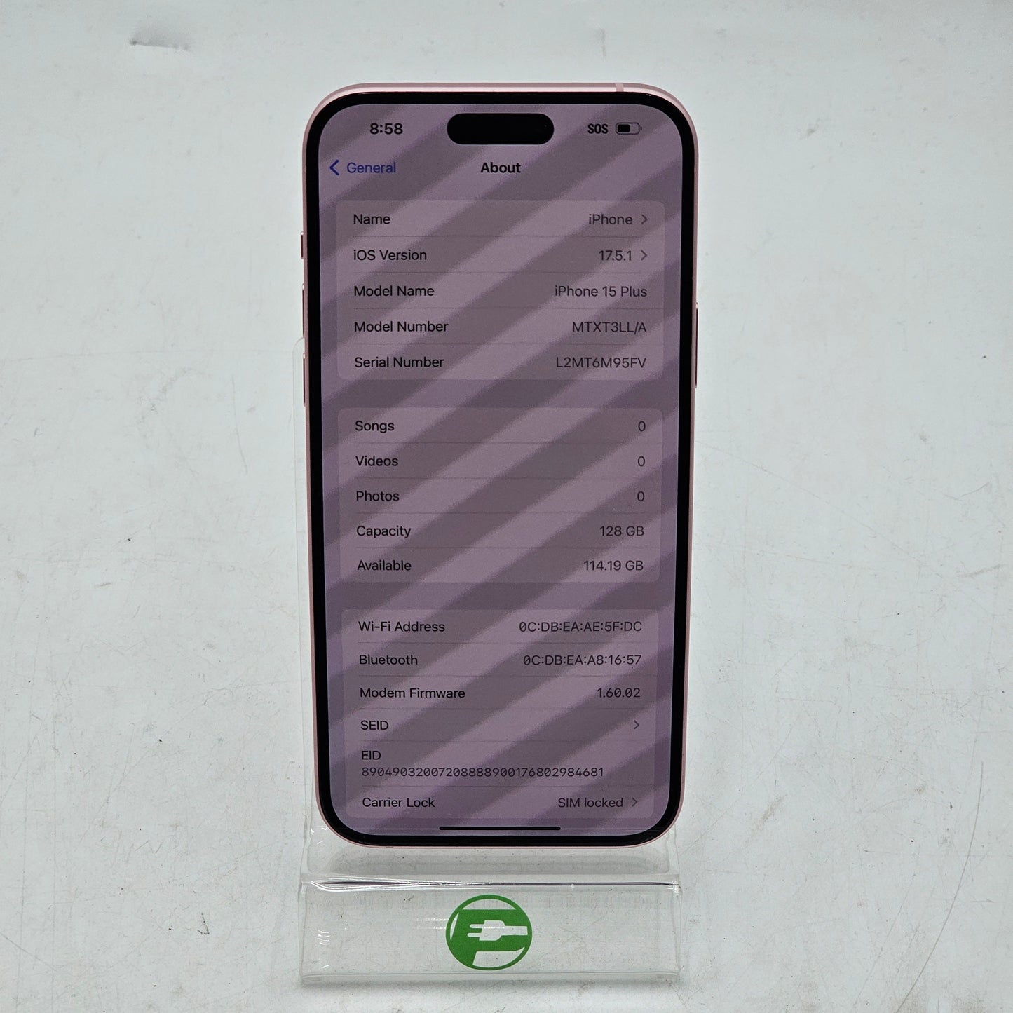 T-Mobile Apple iPhone 15 Plus 128GB Pink MTXT3LL/A